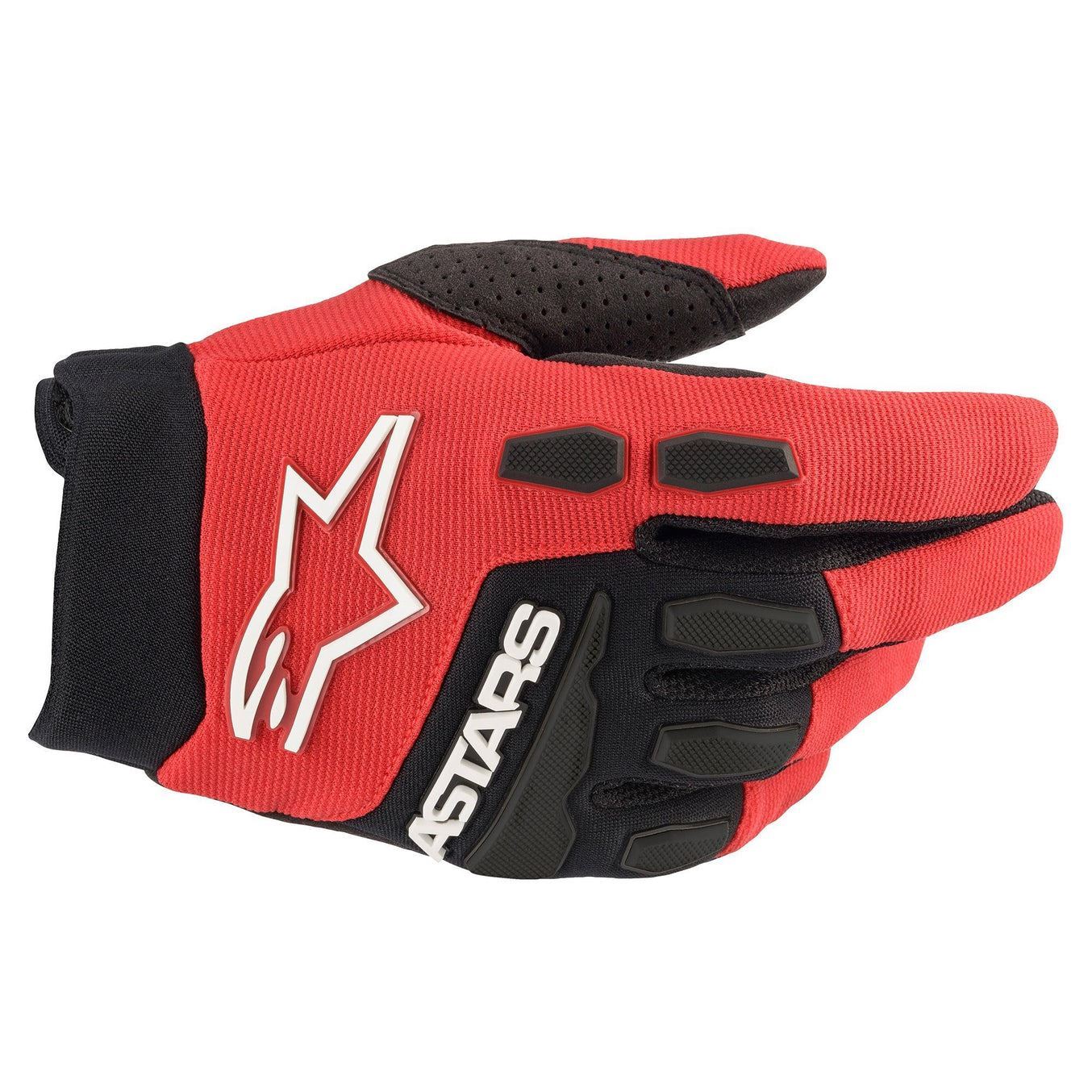 Alpinestars 2025 Full Bore Youth Motocross Gloves Bright Red Black